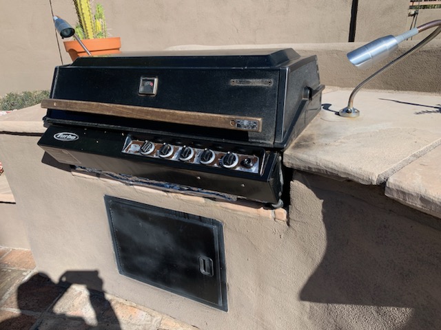 before barbecue cleaning